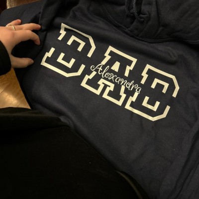 Custom Dad Sweatshirt Hoodie with Kids Names For Father's Day Gift Ideas