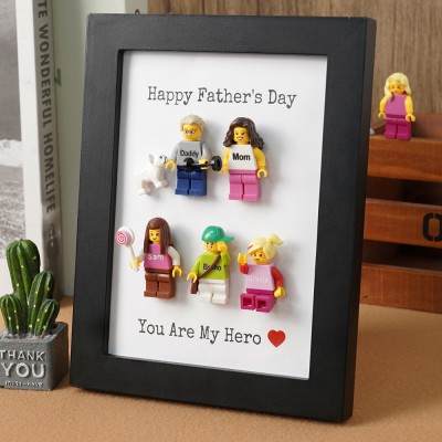 Personalised Dad Kid Figures For Father's Day Gift