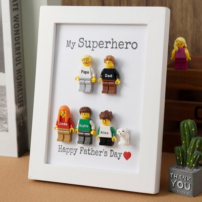 Personalised Dad Kid Figures For Father's Day Gift