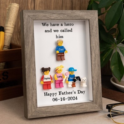 Personalised Dad Kid Figures For Father's Day Gift