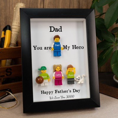 Personalised Dad Kid Figures For Father's Day Gift