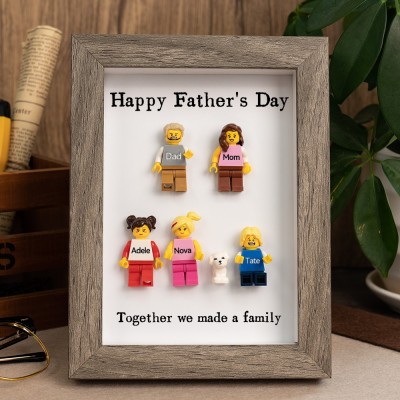 Personalised Dad Kid Figures For Father's Day Gift