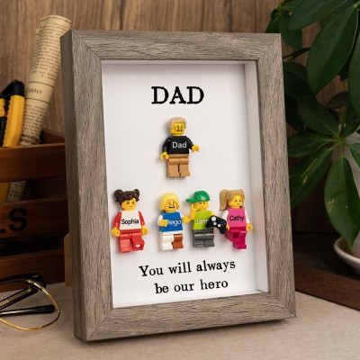 Personalised Dad Kid Figures For Father's Day Gift