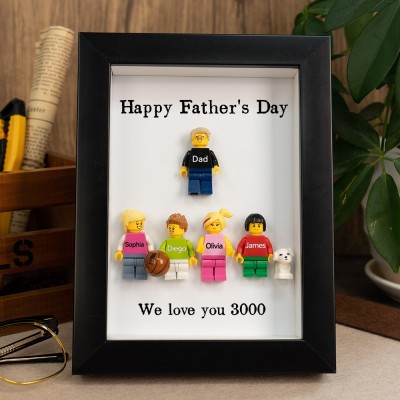 Personalised Dad Kid Figures For Father's Day Gift