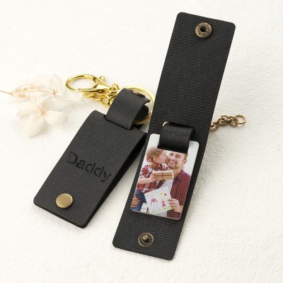 Personalised Photo Keychain For Father's Day