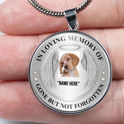 Personalized In Loving Memory Of Photo Necklace For Your Friend Family Pet Dog