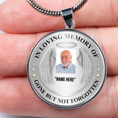 Personalised In Loving Memory Of Photo Necklace