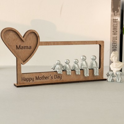 Personalised Figurines Mini Figures Mother's Day Anniversary Gift Ideas For Mum Grandma