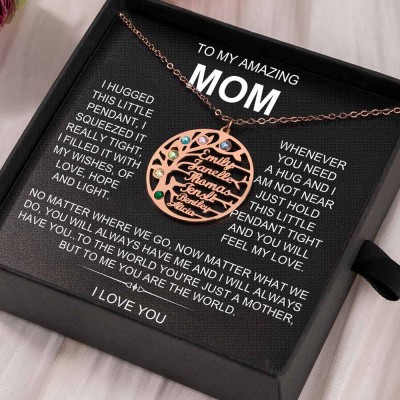 To My Mum Personalised Family Tree Necklaces