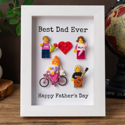 Personalised Tiny Figure With Frame For Dad Father's Day Gift Ideas