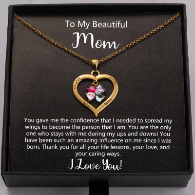 To My Mum Necklace Gift From Daughter Son Gift Ideas For Mother's Day Birthday