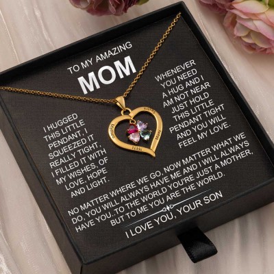 To My Amazing Mum Necklace Gift From Son Gift Ideas For Mother's Day Birthday