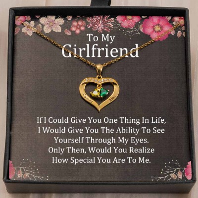 Personalised To My Girlfriend Necklace Gift Ideas For Her Anniversary Birthday Valentine's Day