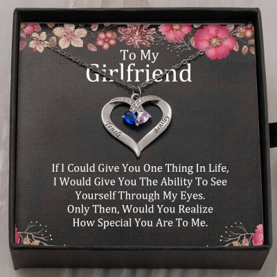 Personalised To My Girlfriend Necklace Gift Ideas For Her Anniversary Birthday Valentine's Day