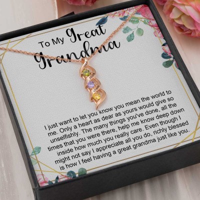 Personalised To My Grandma Necklace From Grandkids Gift Ideas For Grandma Mother's Day