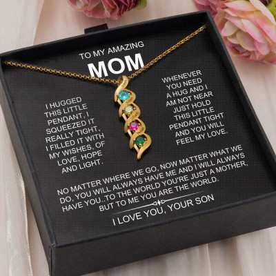 Personalised To My Mum Necklace From Son Gift Ideas For Mother's Day