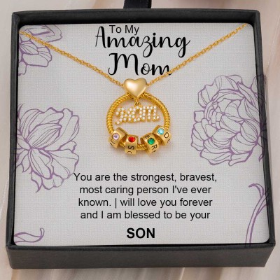 Personalised To My Mum Necklace From Son Gift Ideas For Mother's Day