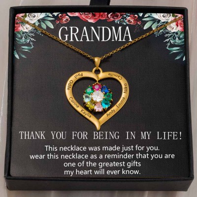 Personalised To My Grandma Necklace Gift Ideas For Grandma Mother's Day Birthday