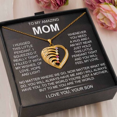 Personalised To My Mum Necklace From Daughter Son Gift Ideas For Mother's Day Birthday