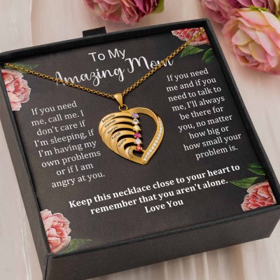 Personalised To My Mum Necklace From Daughter Son Gift Ideas For Mother's Day Birthday