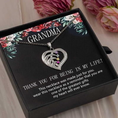 Personalised To My Grandma Necklace Gift Ideas For Grandma Mother's Day Birthday