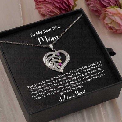 Personalised To My Mum Necklace With Kids Name Gift Ideas For Mother's Day Birthday