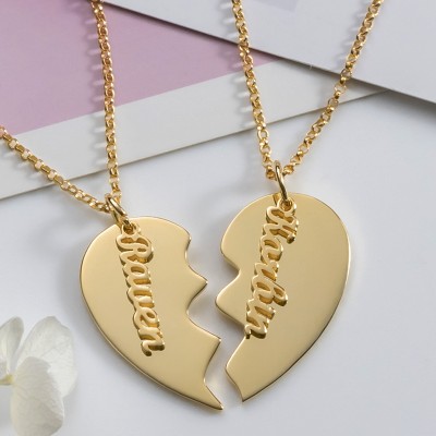 Personalised Couple Name Necklace Valentine's Day Gift