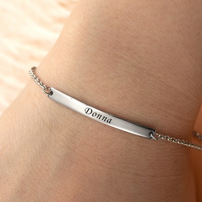 Personalized Engraved Name Bracelets
