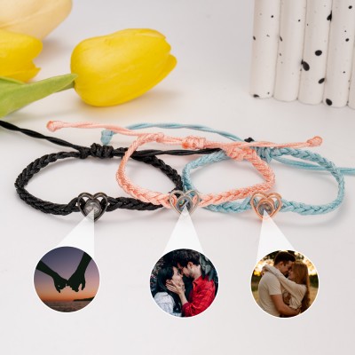 Personalised Memorial Photo Projection Charm Bracelet Valentine's Day Gift Ideas