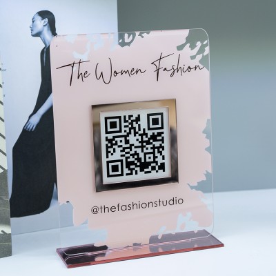 Personalized Business Social Media QR Code Sign