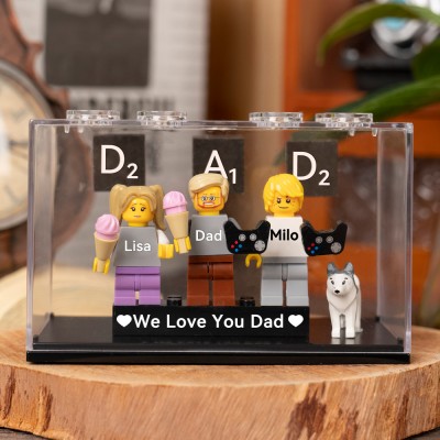 Personalised Tiny Figure With Box For Dad Father's Day Gift Ideas