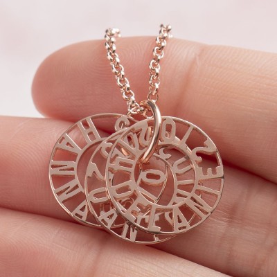 Personalised 1-8 Name Necklace Family Christmas Gift