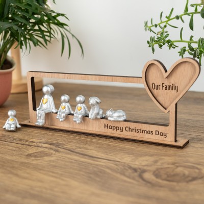 Our Family Personalised Sculpture Figurines For Mum Grandma Christmas Day Gift Ideas