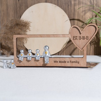 Our Little Family Personalised Sculpture Figurines For Mum Grandma Christmas Day Gift Ideas