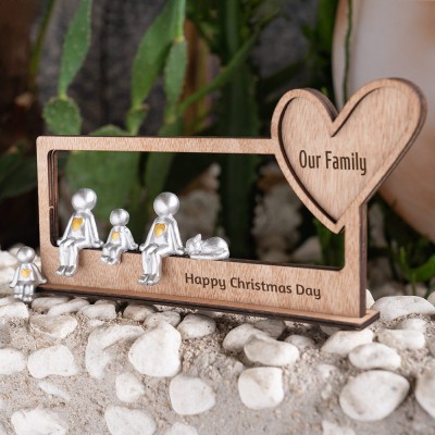 Our Family Personalised Sculpture Figurines For Mom Grandma Christmas Day Gift Ideas