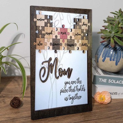 Personalised Mum Puzzle Sign Home Decor Mother's Day Christmas Gift Ideas