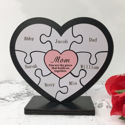 Personalised Frame Mum You Are The Piece That Holds Us Together Puzzles Pieces Name Sign Home Decor
