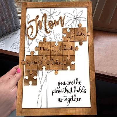 Personalised Mum Puzzle Sign Mother's Day Gift Ideas