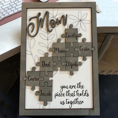 Personalised Mum Puzzle Sign Mother's Day Gift Ideas