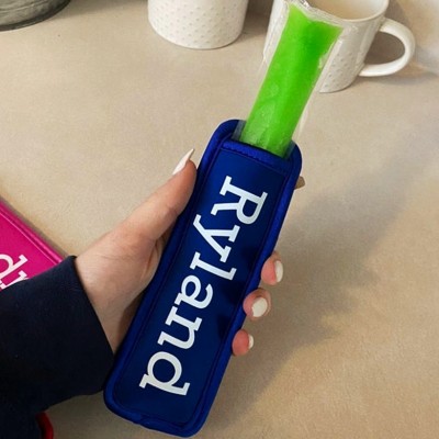 Personalised Popsicle Holder Sleeve Ice Pop Holder Yogurt Anti-freezing Pocket For Kids