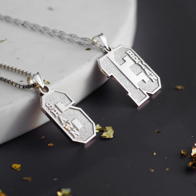 Personalised Sports Number Necklace