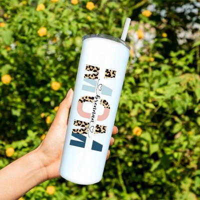 Personalised Mum Tumbler With Kids Name For Mother's Day Gift Ideas