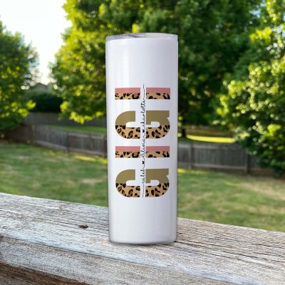 Personalised Gigi Tumbler With Kids Name For Mum Mother's Day Gift Ideas