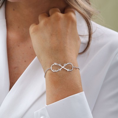 Personalised Infinity Charm Bracelet