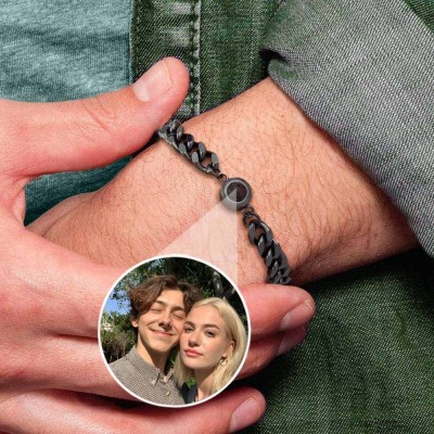Personalised Memorial Photo Projection Bracelet Gift Ideas For Her and Him Anniversary