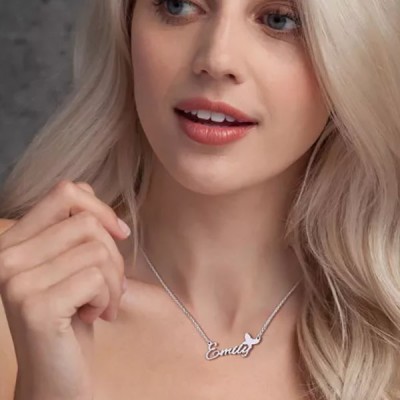 Personalised Name Necklace With Butterfly Style New Customized Name Necklace