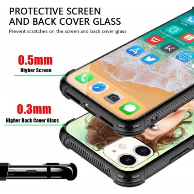 Iphone 11 Custom Glass Cover Photo Phone Case