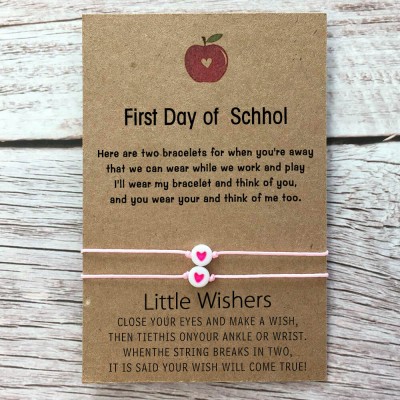 First Day of School Back to School Mummy and Me Bracelets