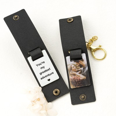 Personalised Couple Photo Keychain For Valentine's Day