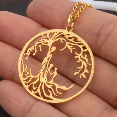 To My Mum Personalised Family Tree Necklace For Mother and Children Gift Ideas